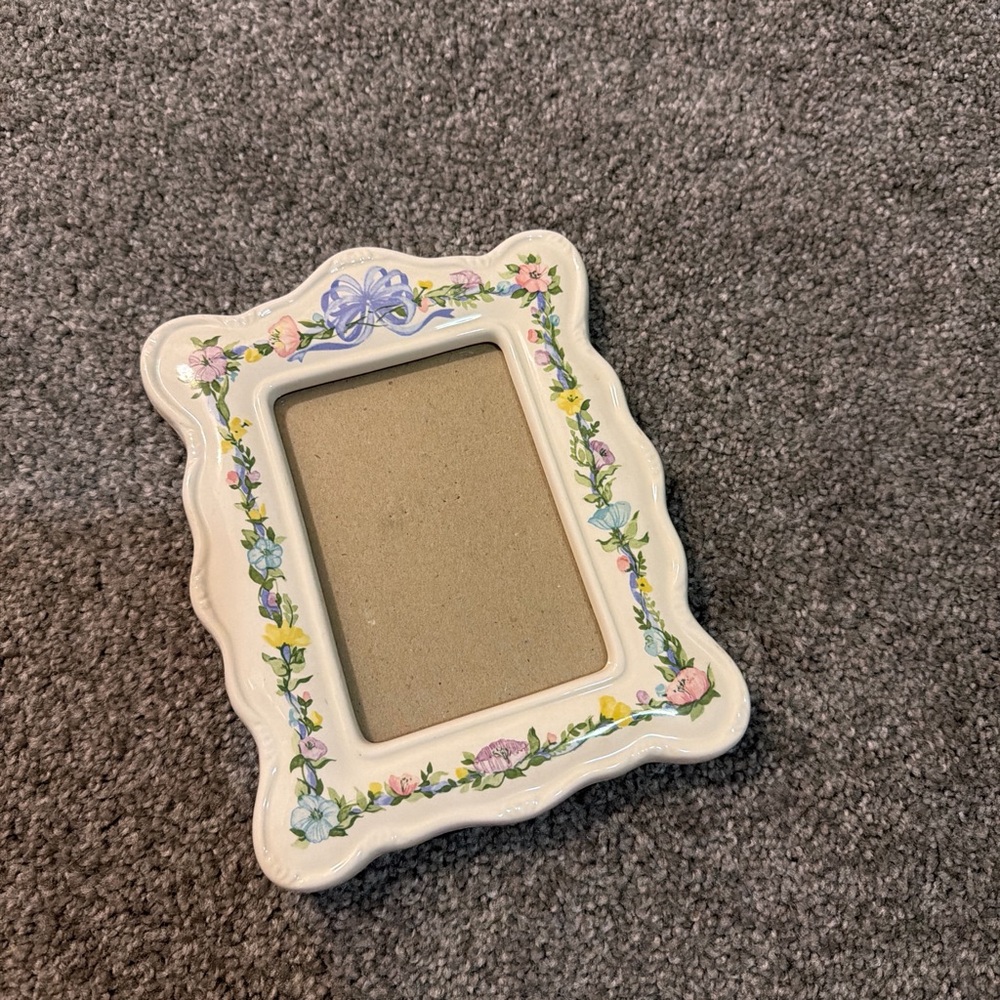 Floral Ceramic Picture Frame